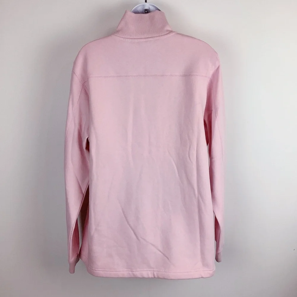 Sport-Tek Oversized Pink Quarter Zip Long Sleeve Fleece Athleisure Sweatshirt XL - Picture 2 of 9
